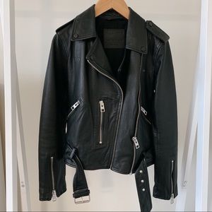 All saints balfern leather jacket